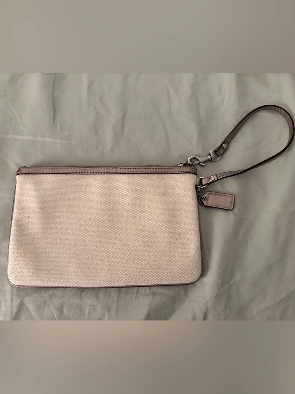 Coach Beachy Canvas Wristlet